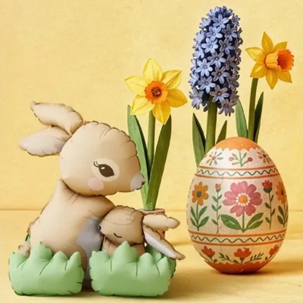 Globo de pie Conejos 51x60cm