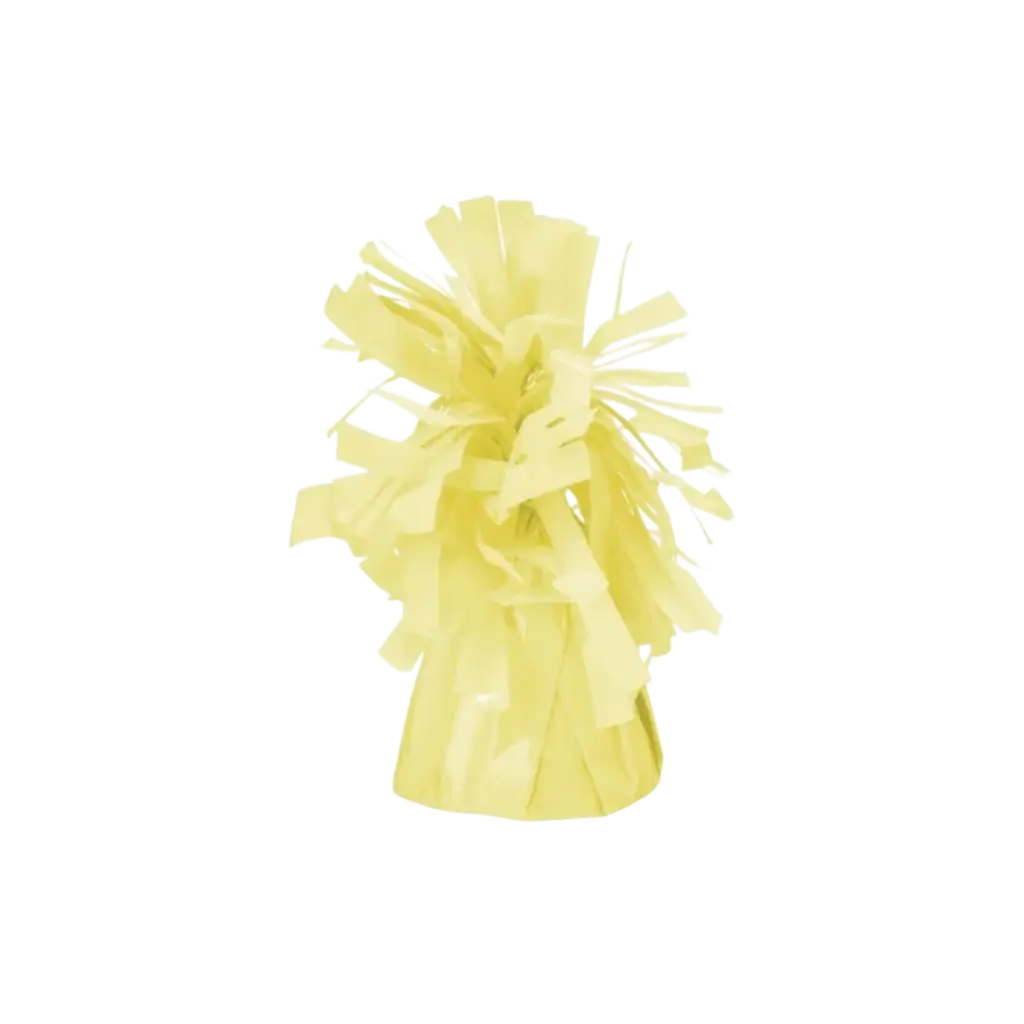 Peso del globo amarillo claro