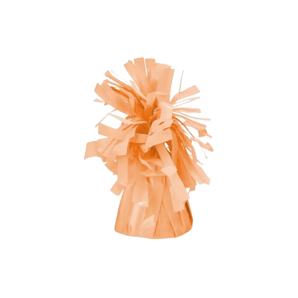 Peso del globo naranja ligero