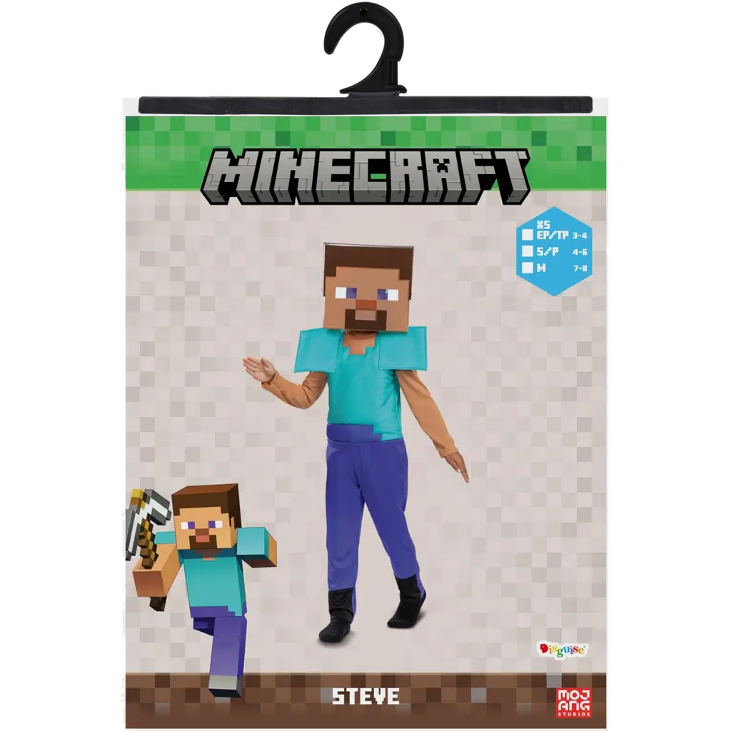 Steve Minecraft™ Disfraz Niño 4-6 Años - Disfraz de Minecraft