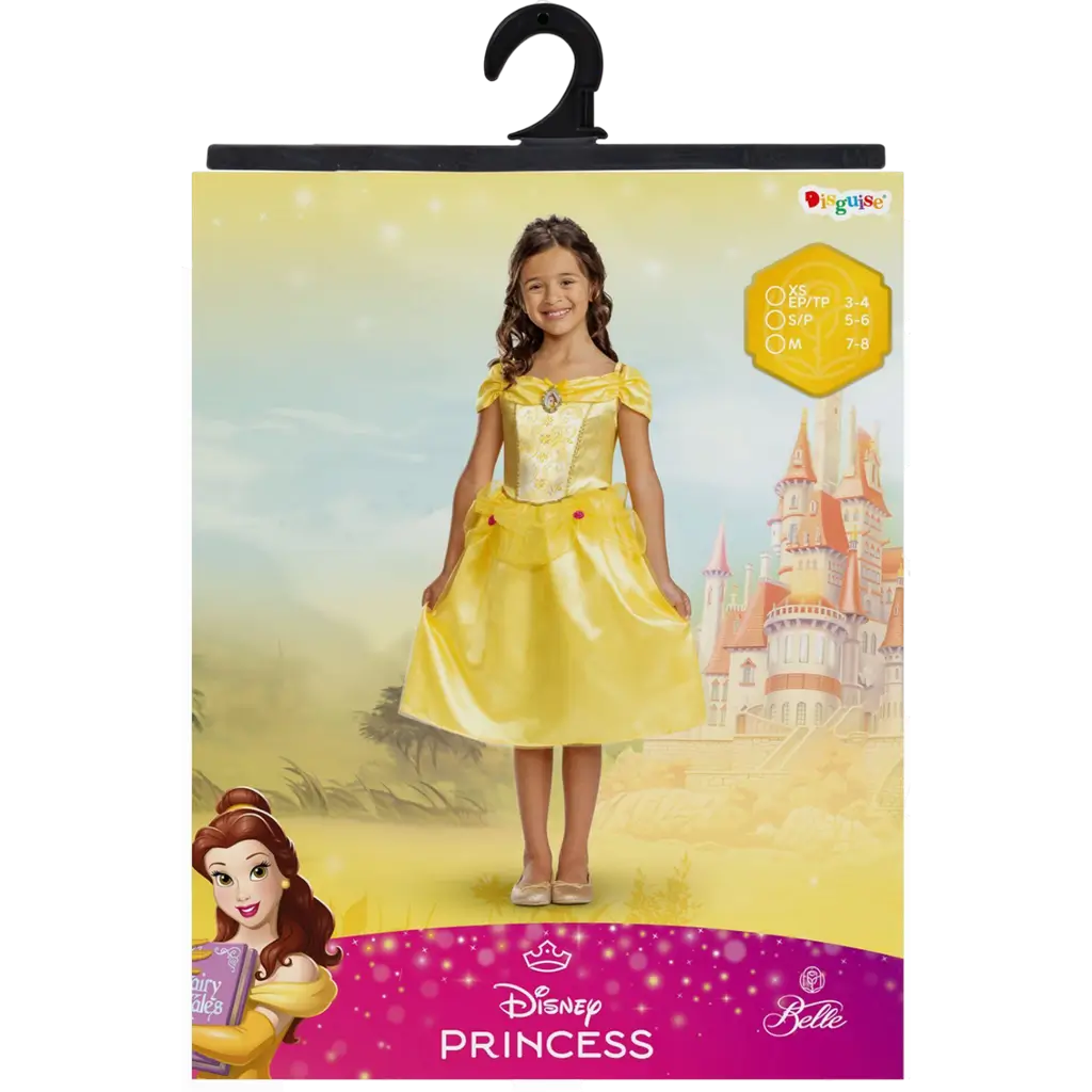 Disney™ Disfraz de Bella para niños de 5 a 6 años - Disfraz de princesa