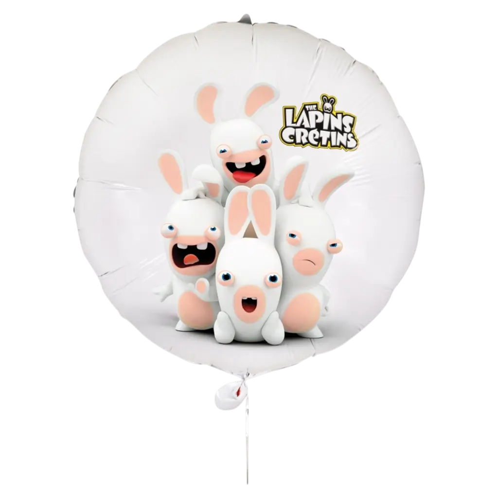 Globo de aluminio Rabbids™ 40 cm - Decoración de cumpleaños