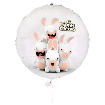 Globo de aluminio Rabbids™ 40 cm - Decoración de cumpleaños