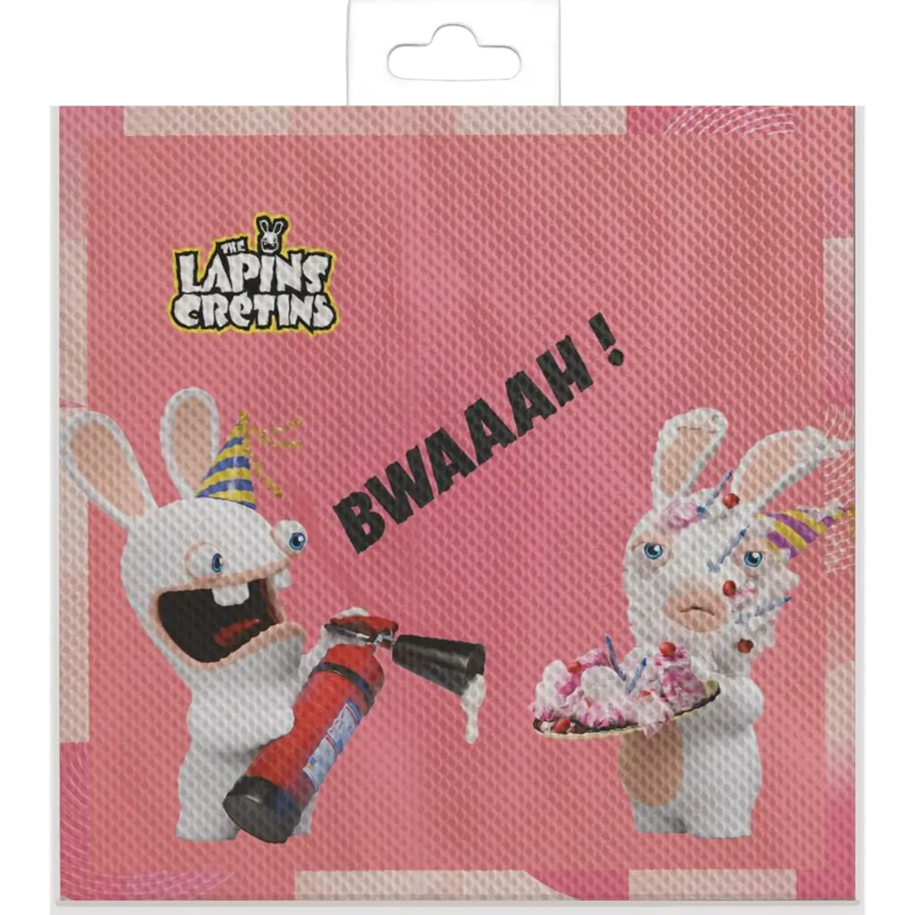 Servilletas Rabbids™ Set de 20 - Decoración de mesa para cumpleaños.