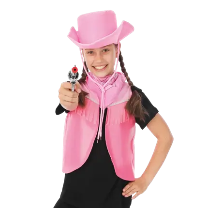 Kit de vaquera para niños Talla única - Accesorios de disfraces del Oeste