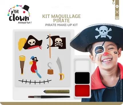 Kit de maquillaje pirata para niños - Accesorios para disfraces
