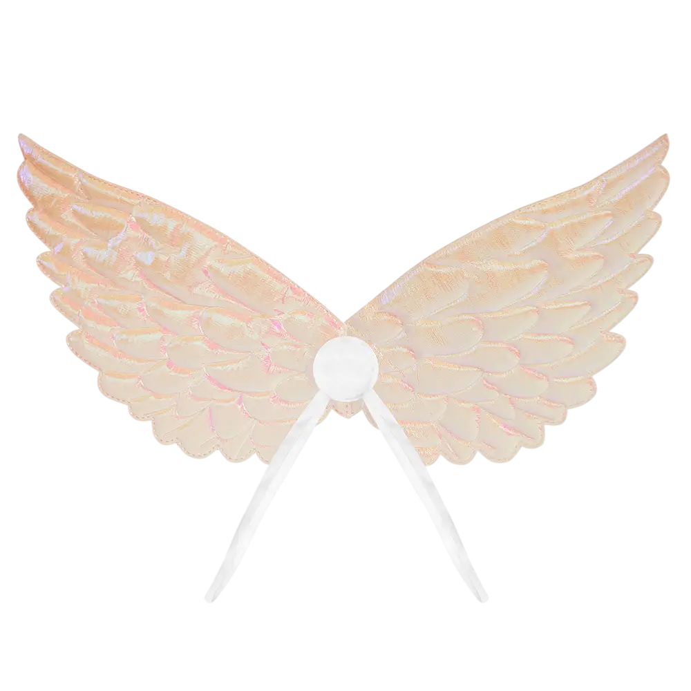 Alas de ángel para mujer en perla blanca - Accesorio para disfraz de ángel en Carnaval de Halloween