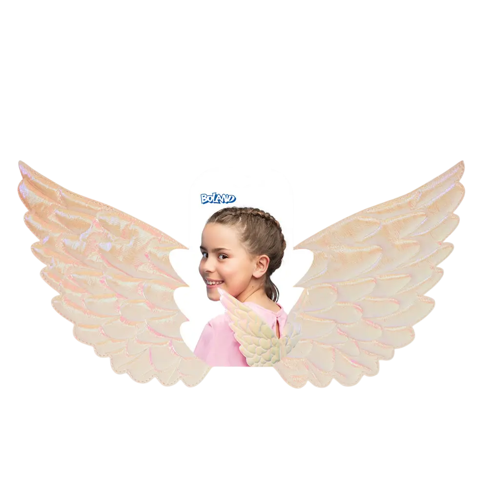 Alas de ángel para mujer en perla blanca - Accesorio para disfraz de ángel en Carnaval de Halloween