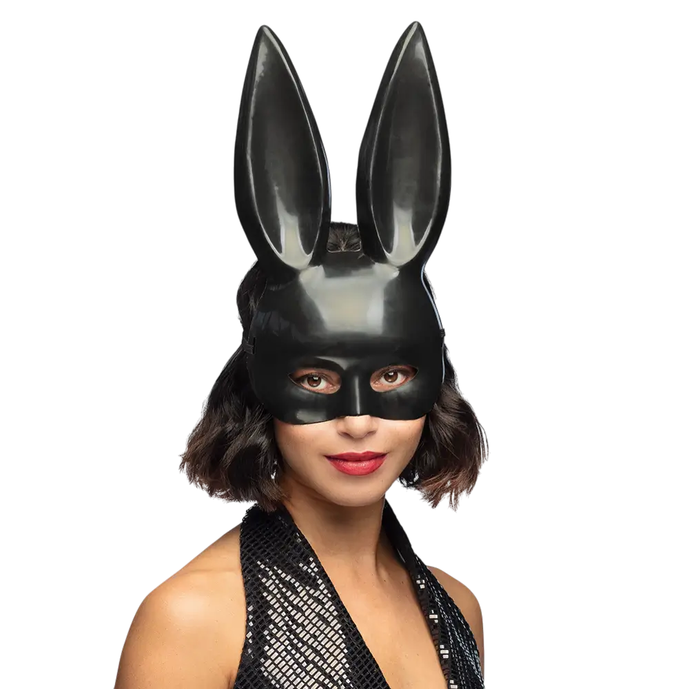 Máscara de Conejo Negro Adulto - Sexy Bunny Mask Halloween Costume Party