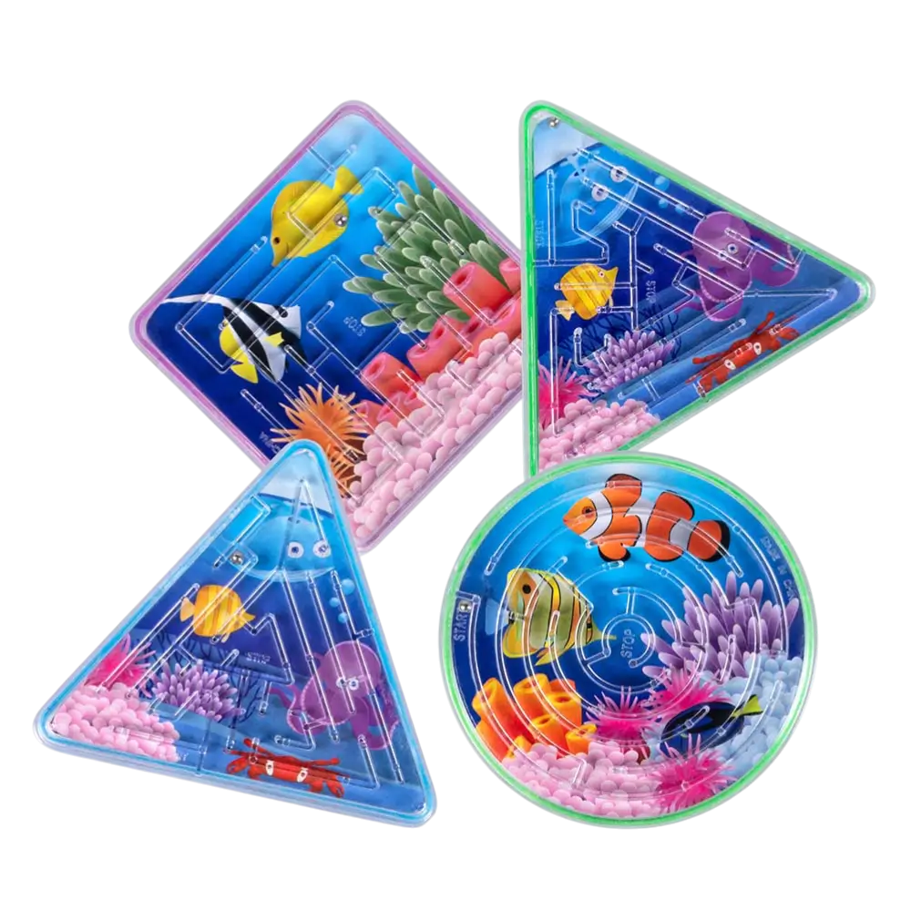 Laberinto Infantil Set de 4 Peces - Regalos para fiestas de cumpleaños infantiles