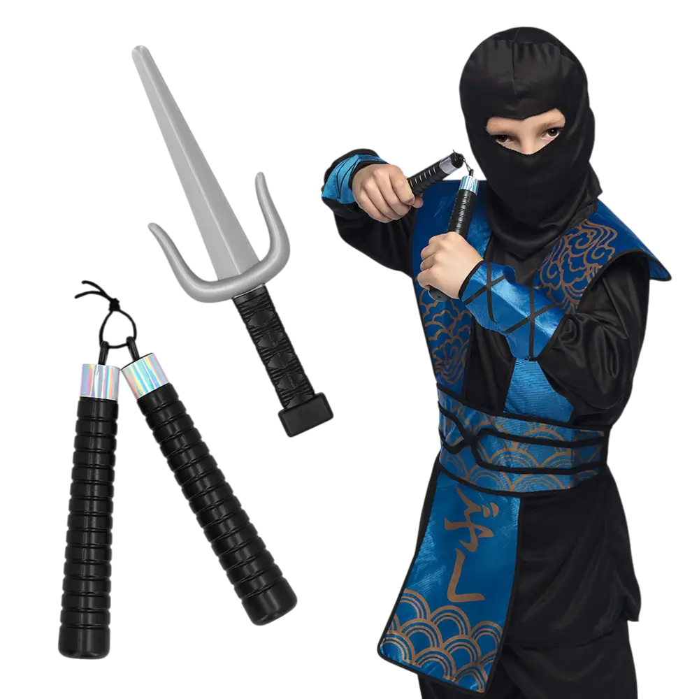 Kit Armas Ninja Niño - Accesorios Disfraz Ninja Niño Carnaval