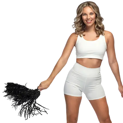 Pom Pom Noir - Accesorios Animadora EVJF Entretenimiento de noche