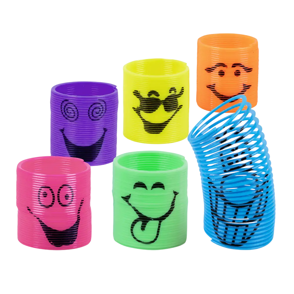 Muelles de juguete para niños x6 Smile - Regalos de cumpleaños Invitados