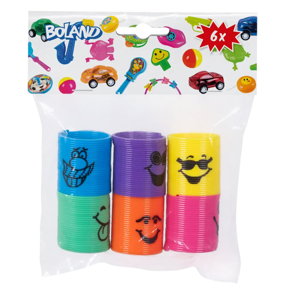 Muelles de juguete para niños x6 Smile - Regalos de cumpleaños Invitados
