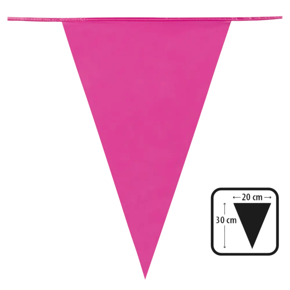 Guirnalda de banderines rosa - Décoration Cumpleaños Niña Baby Shower