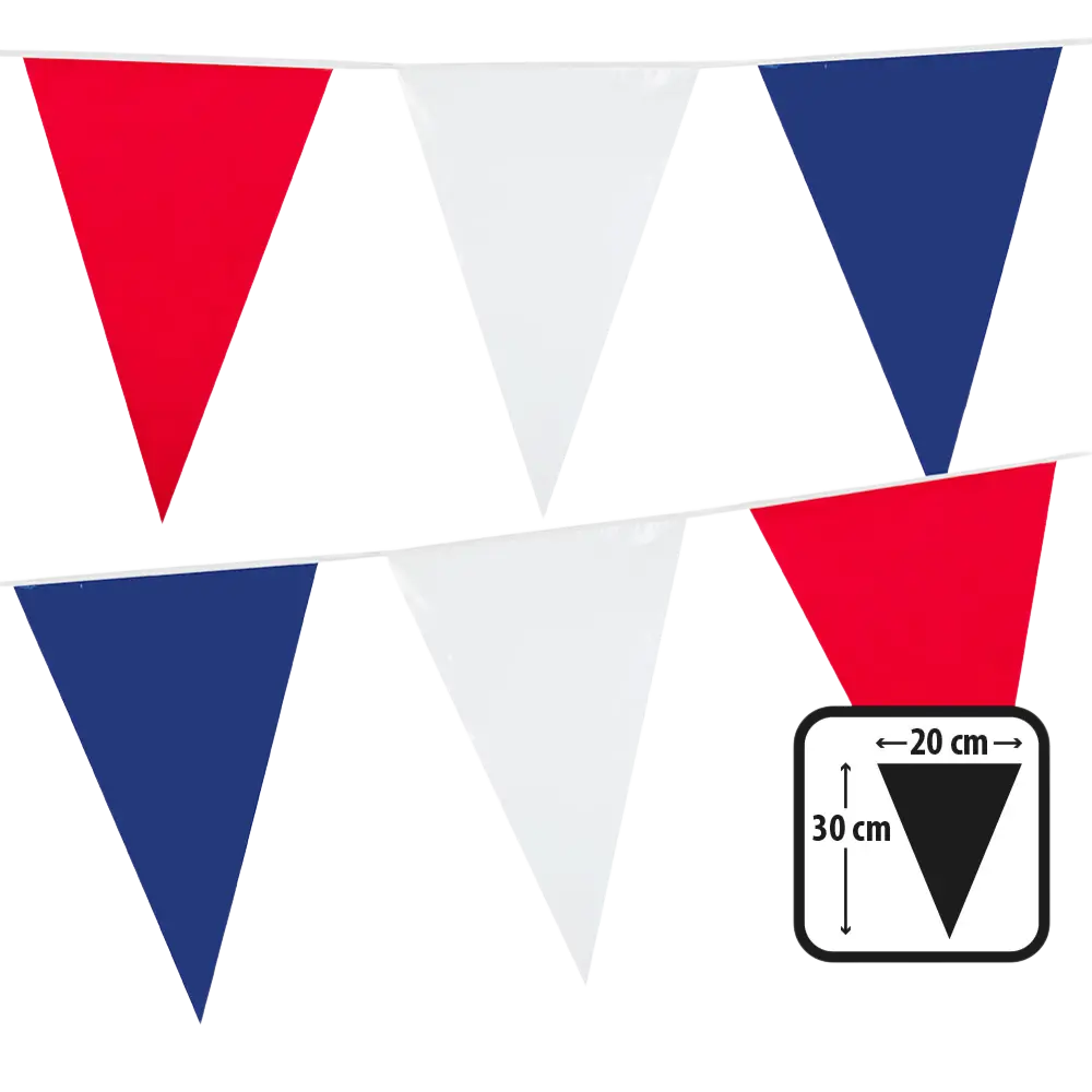 Guirnalda de banderines tricolores - Fête Nationale France Decoration