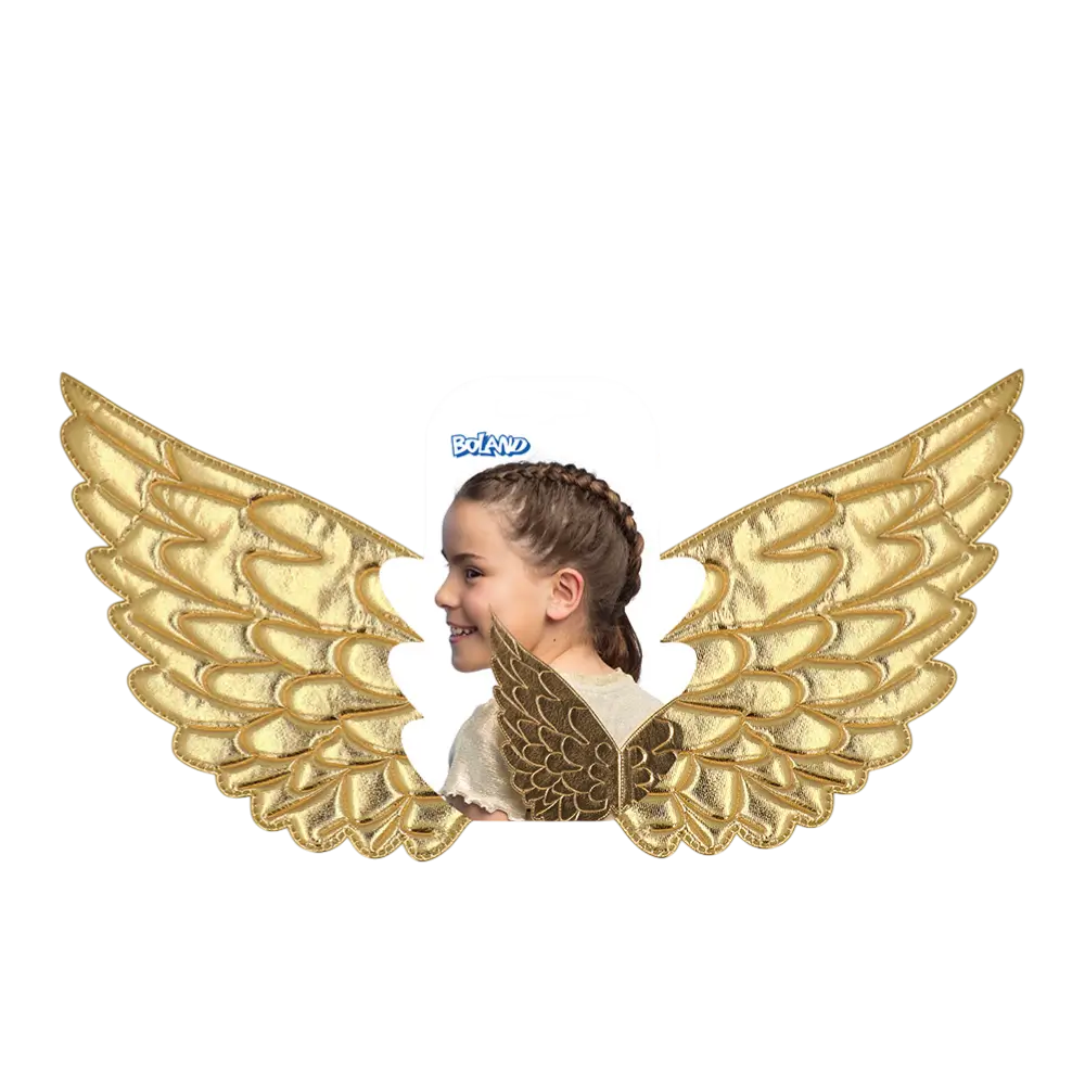Alas de Ángel Doradas - Disfraz de Ángel de Noche de Carnaval de Mujer