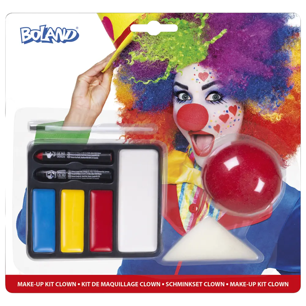 Kit completo de maquillaje de payaso - Maquillage Carnaval Halloween Enfant