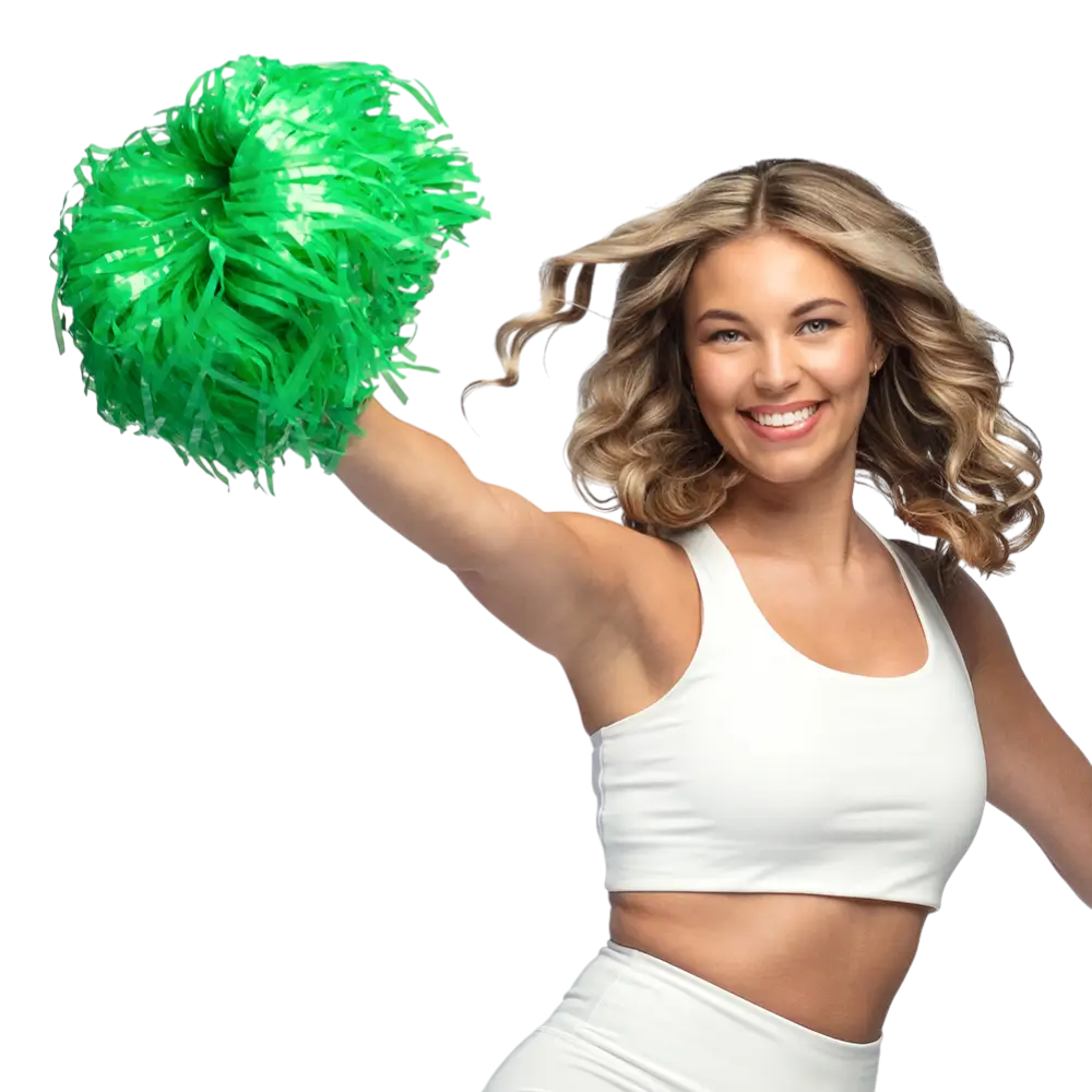 Pom Pom Vert - Accesorios animadoras EVJF