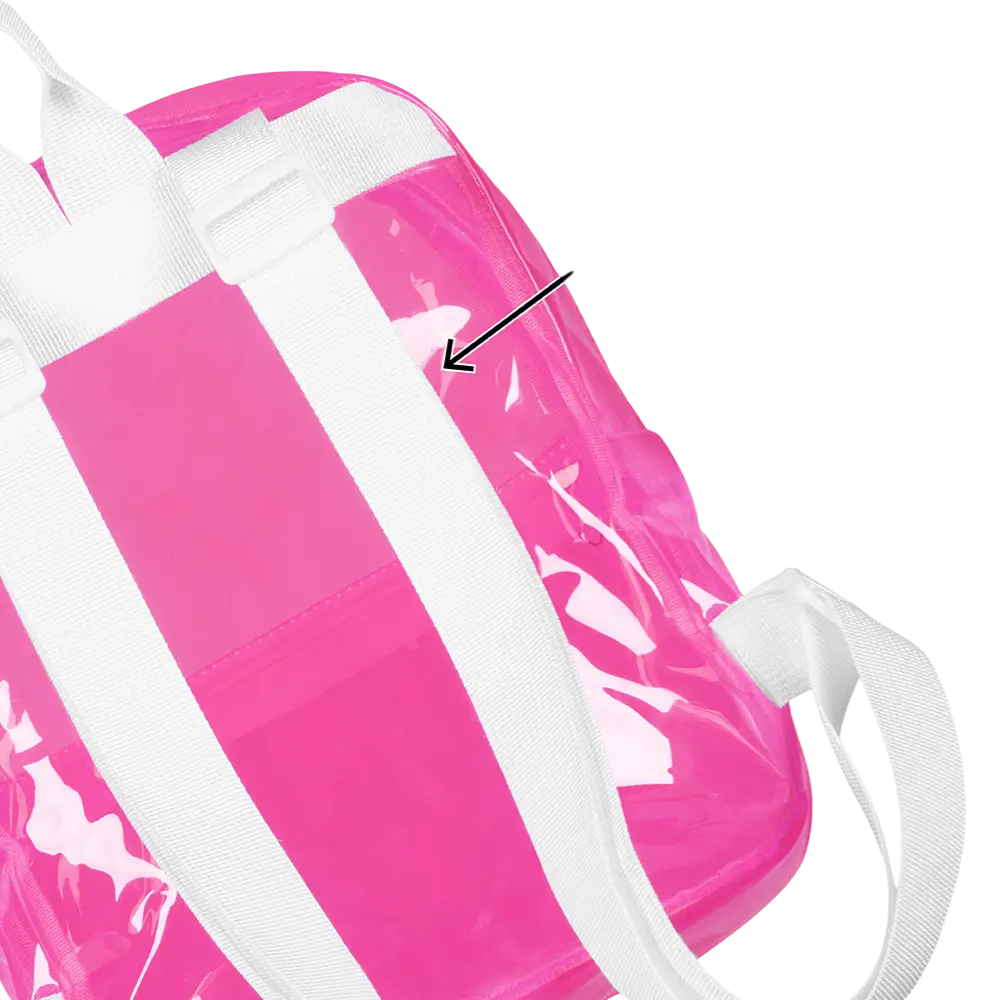 Mochila Rosa Fluo - Accesorio Fiesta Festival Fluo