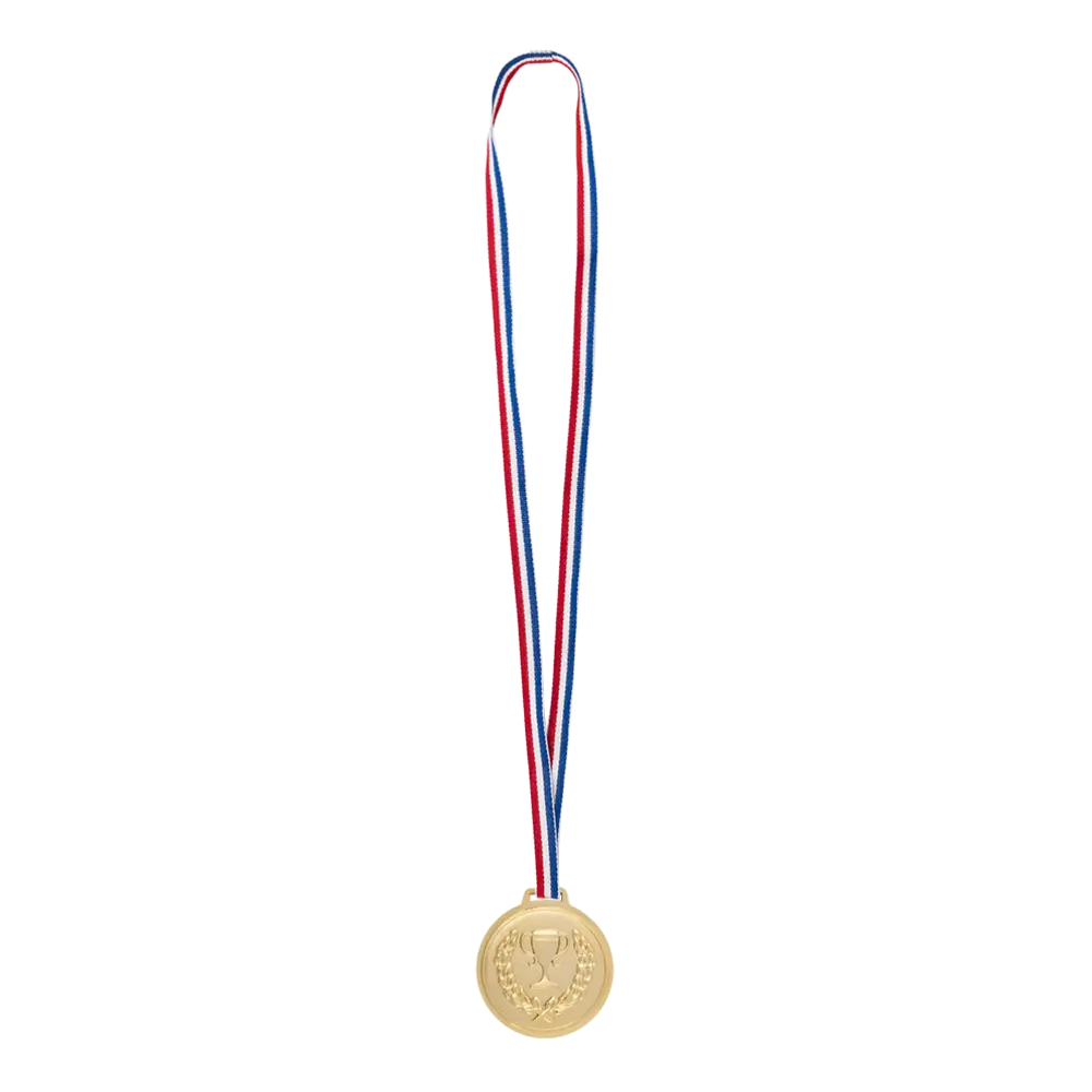 Lote de 3 Medallas Podium - Premios para Juegos de Cumpleaños Infantiles