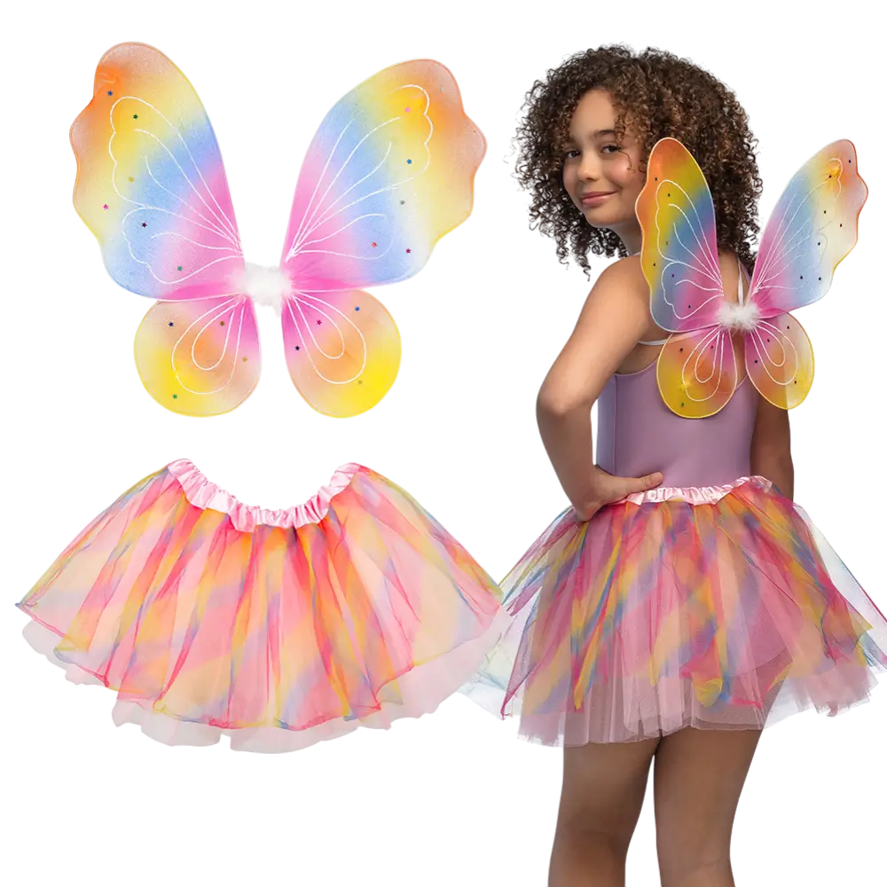 Disfraz de Hada Arco Iris Infantil - Niña Disfraz de Hada de Carnaval