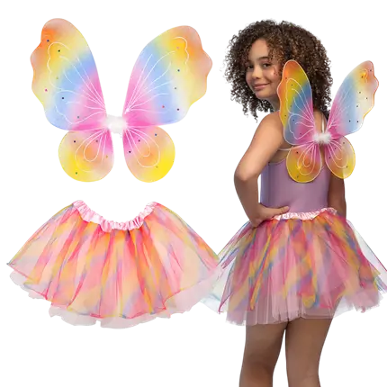 Disfraz de Hada Arco Iris Infantil - Niña Disfraz de Hada de Carnaval