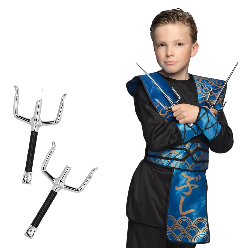 Kit 2 Sai Ninja - Accesorios para disfrazarse de ninja