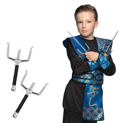 Kit 2 Sai Ninja - Accesorios para disfrazarse de ninja