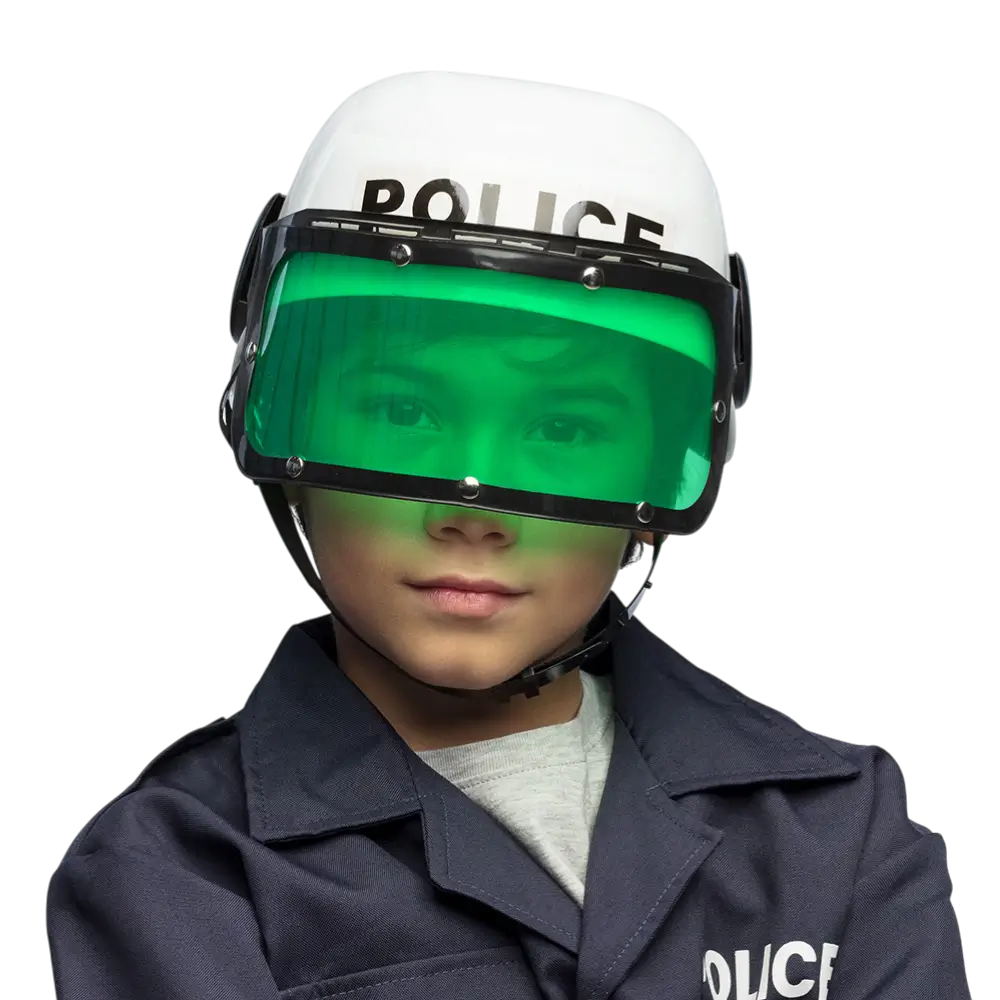 Casco de policía infantil - Disfraz de niño para cumpleaños