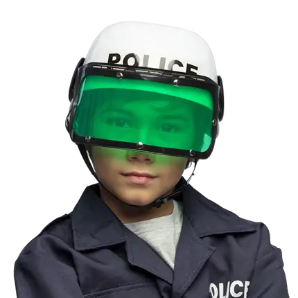Casco de policía infantil - Disfraz de niño para cumpleaños