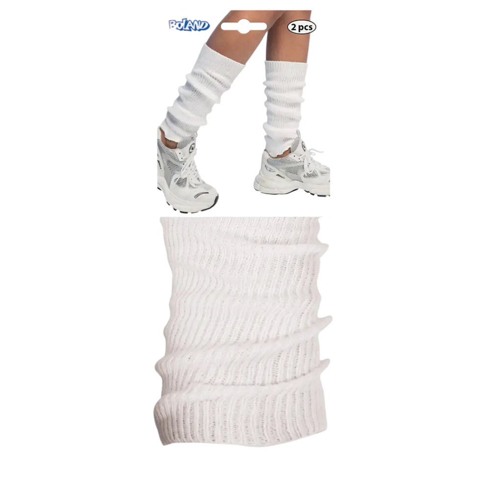 Sobrecalcetines Blancos Legwarmers - Disco Dance Disguise Accessories