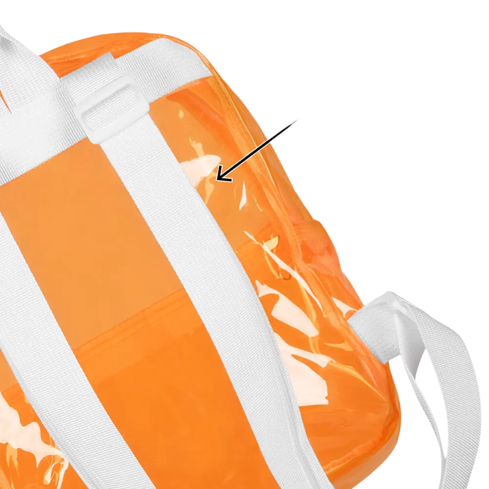 Mochila Naranja Fluo - Accesorio Fiesta Noche Fluo