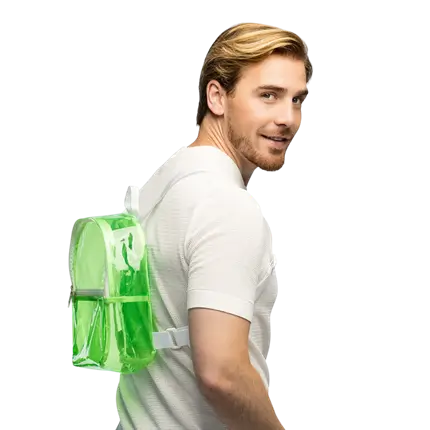 Mochila Verde Fluo - Accessoire Festivals Soirée Fluo