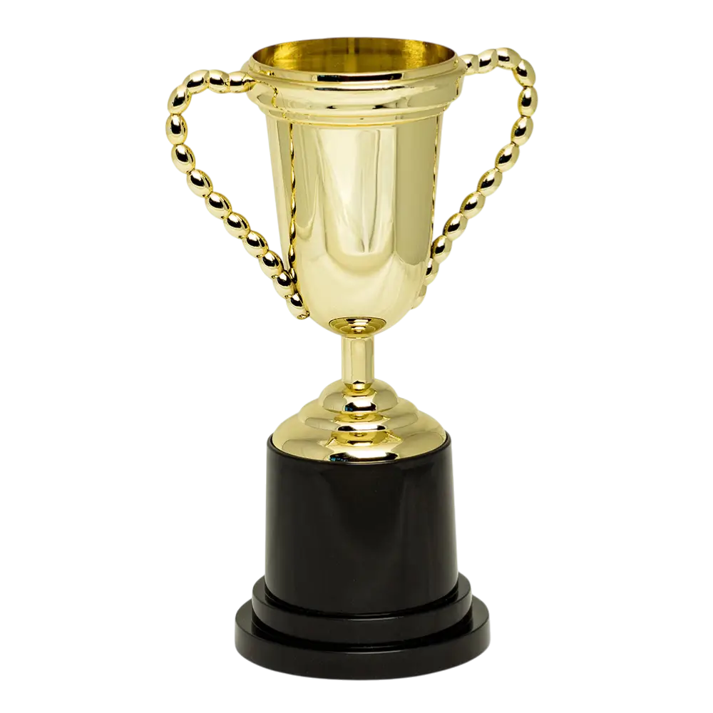 Trofeo Deluxe Gold Victory Cup - Premio de competición deportiva para cumpleaños infantiles