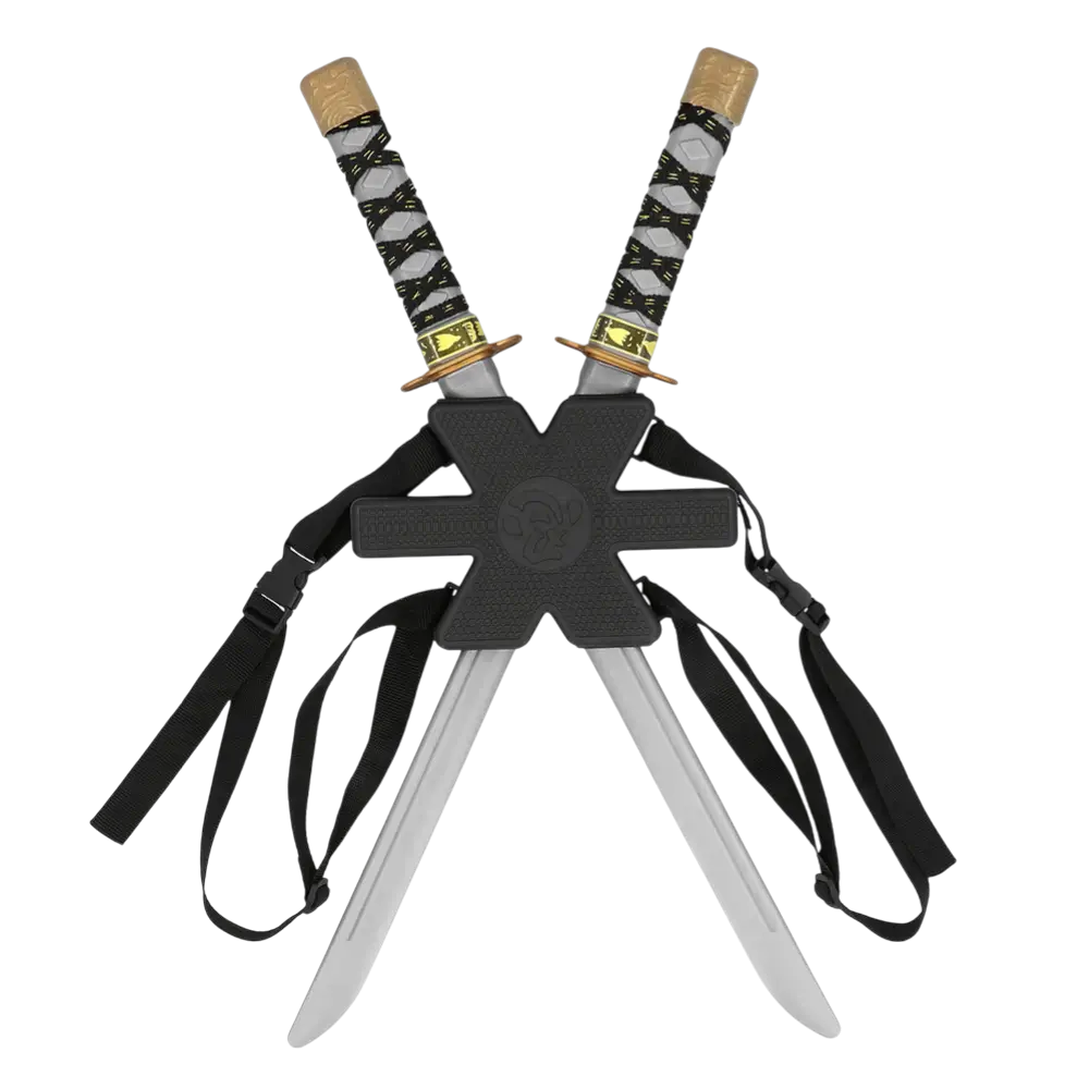 2 Espadas Ninja Kit - Niño Ninja Disfraz Lucha Juguete