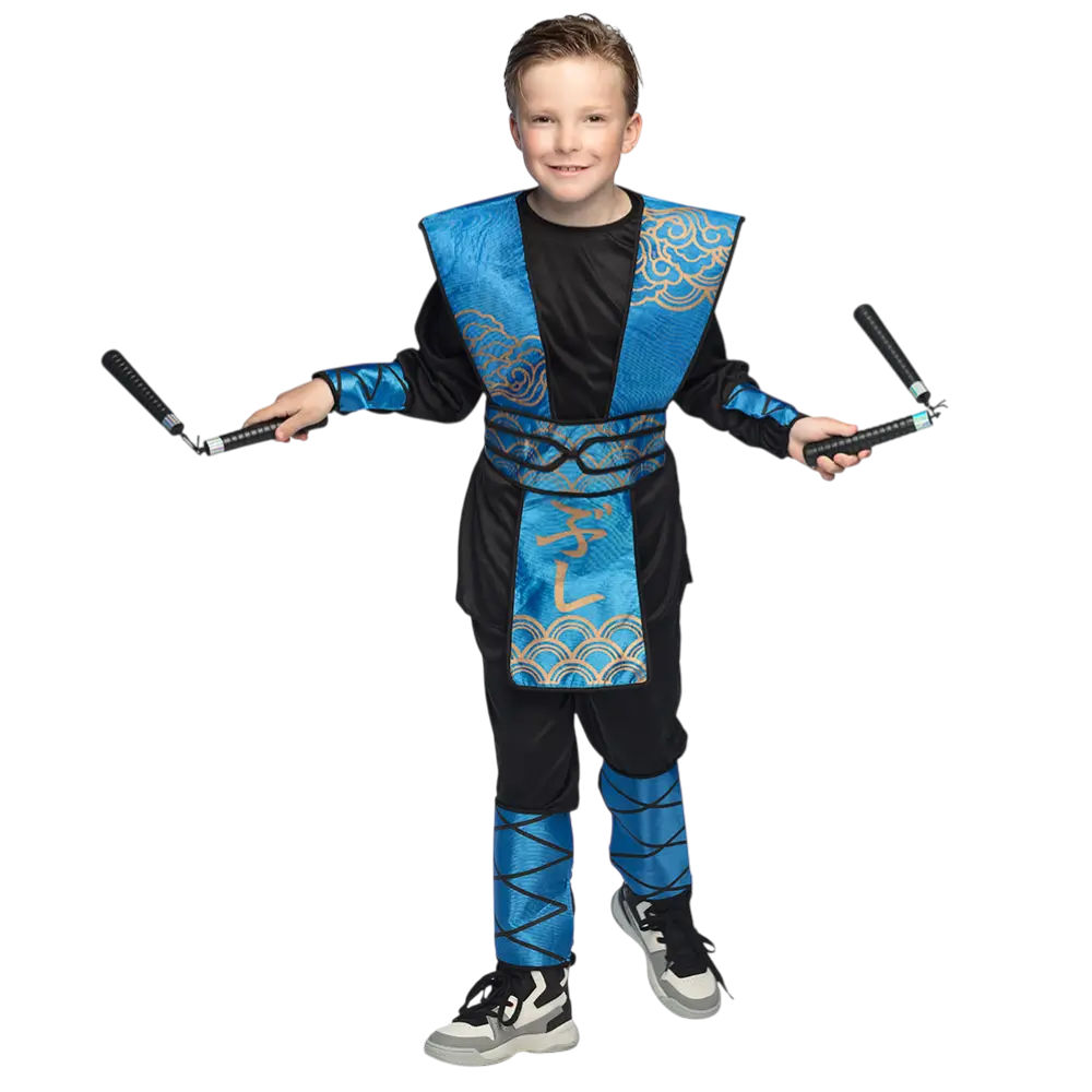 Kit Armas Ninja Niño 7 Piezas - Accesorios Disfraz Samurai Combate