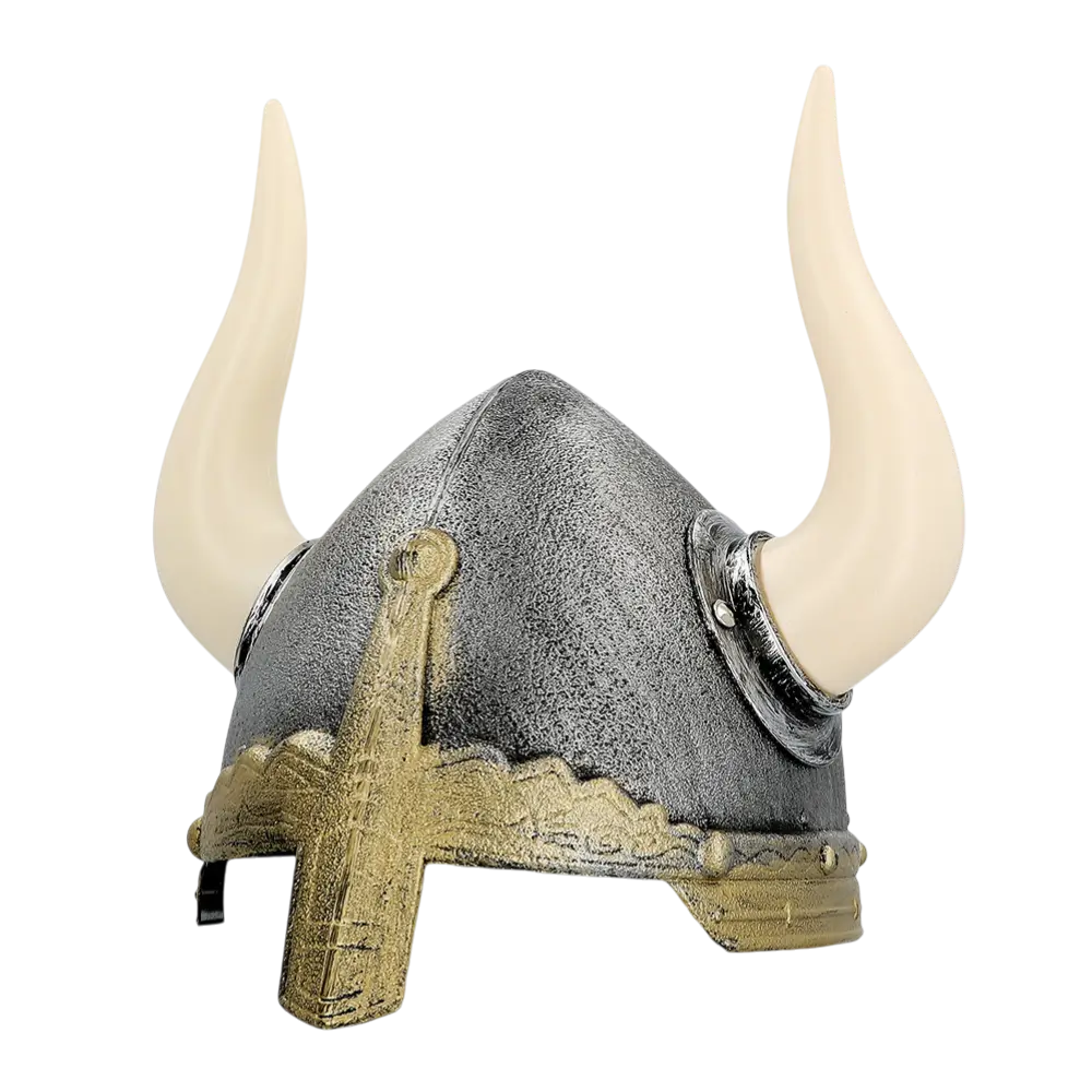 Casco vikingo para niños - accesorio para disfrazarse de guerrero nórdico