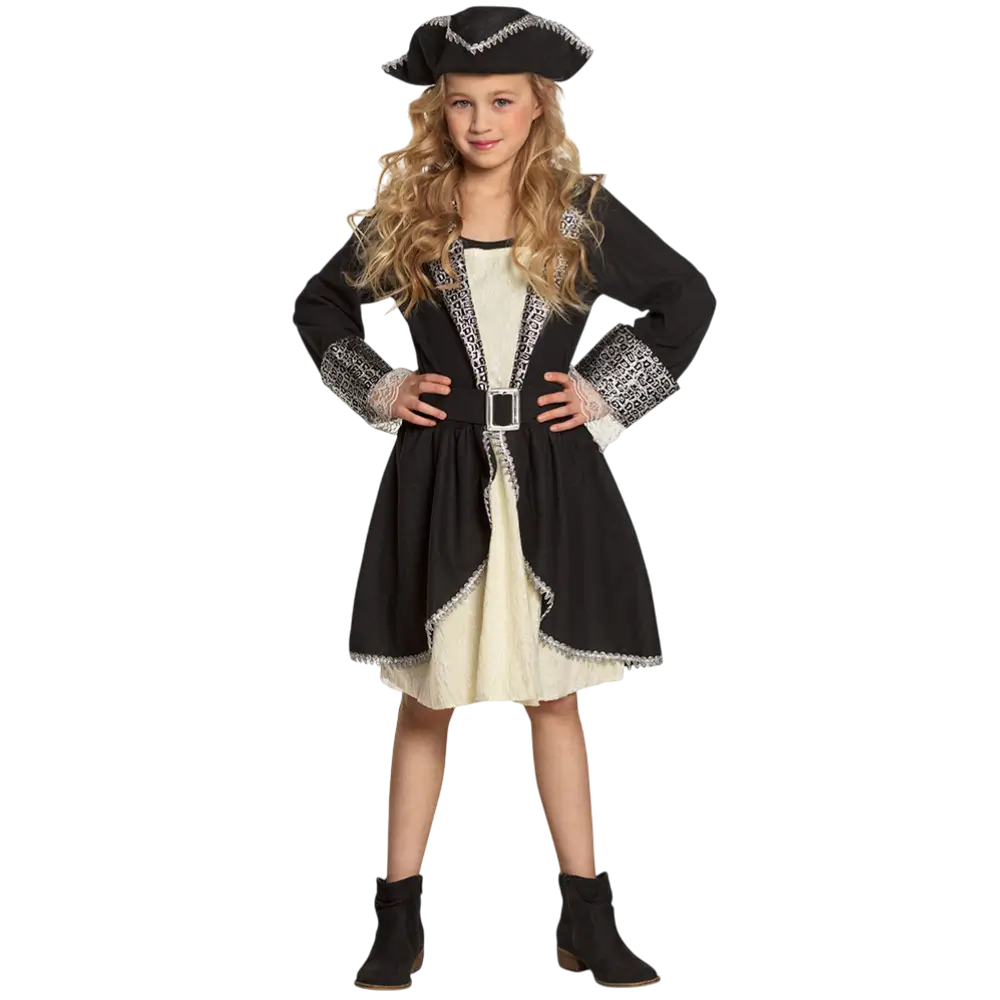 Disfraz de Pirata 4-6 años Niña - Disfraz de Aventurera de Carnaval Infantil