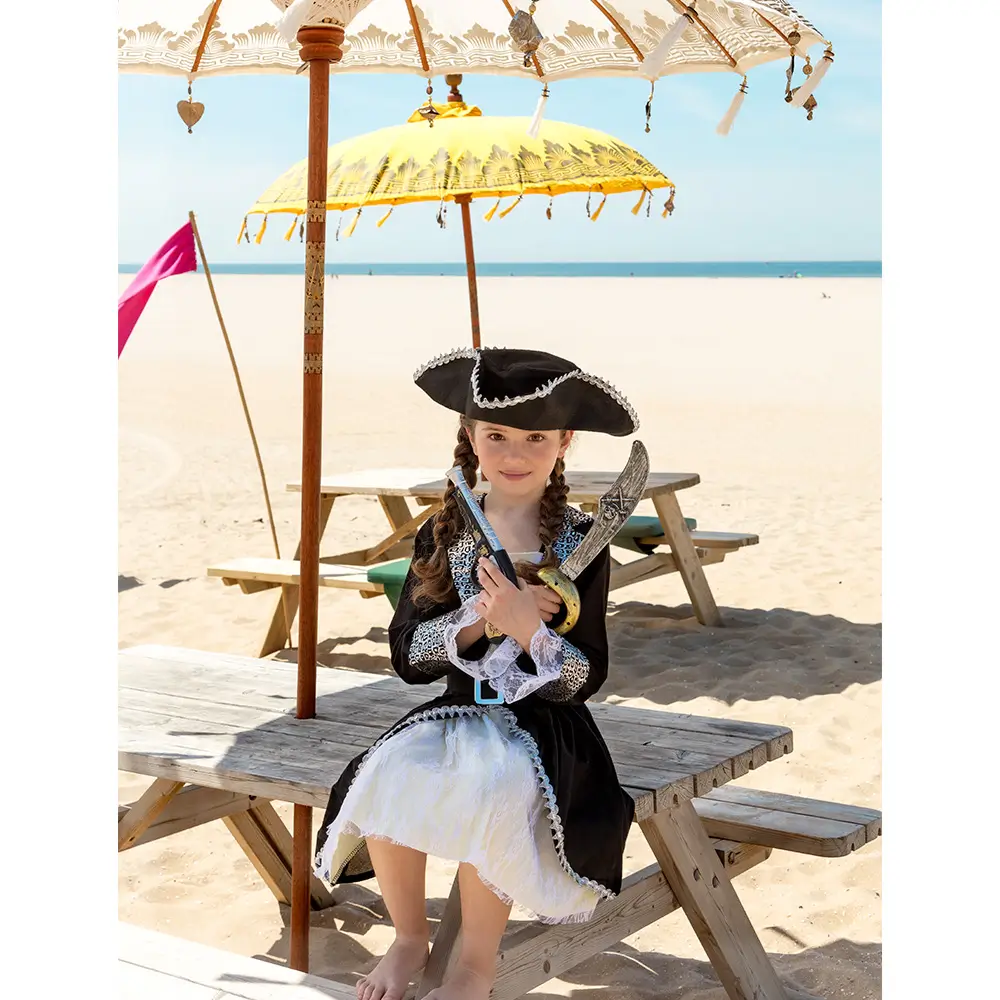 Disfraz de Pirata 4-6 años Niña - Disfraz de Aventurera de Carnaval Infantil