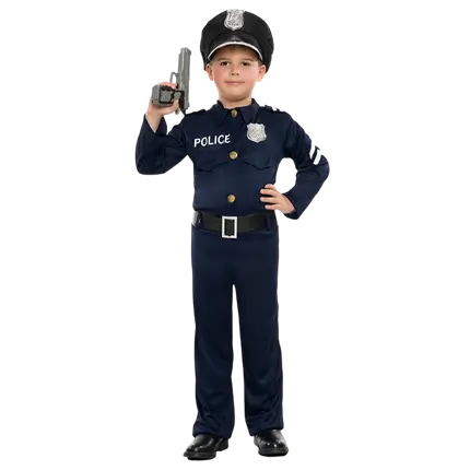 Disfraz de Policía para niños de 3-4 años - Disfraz de Policía Niño Carnaval