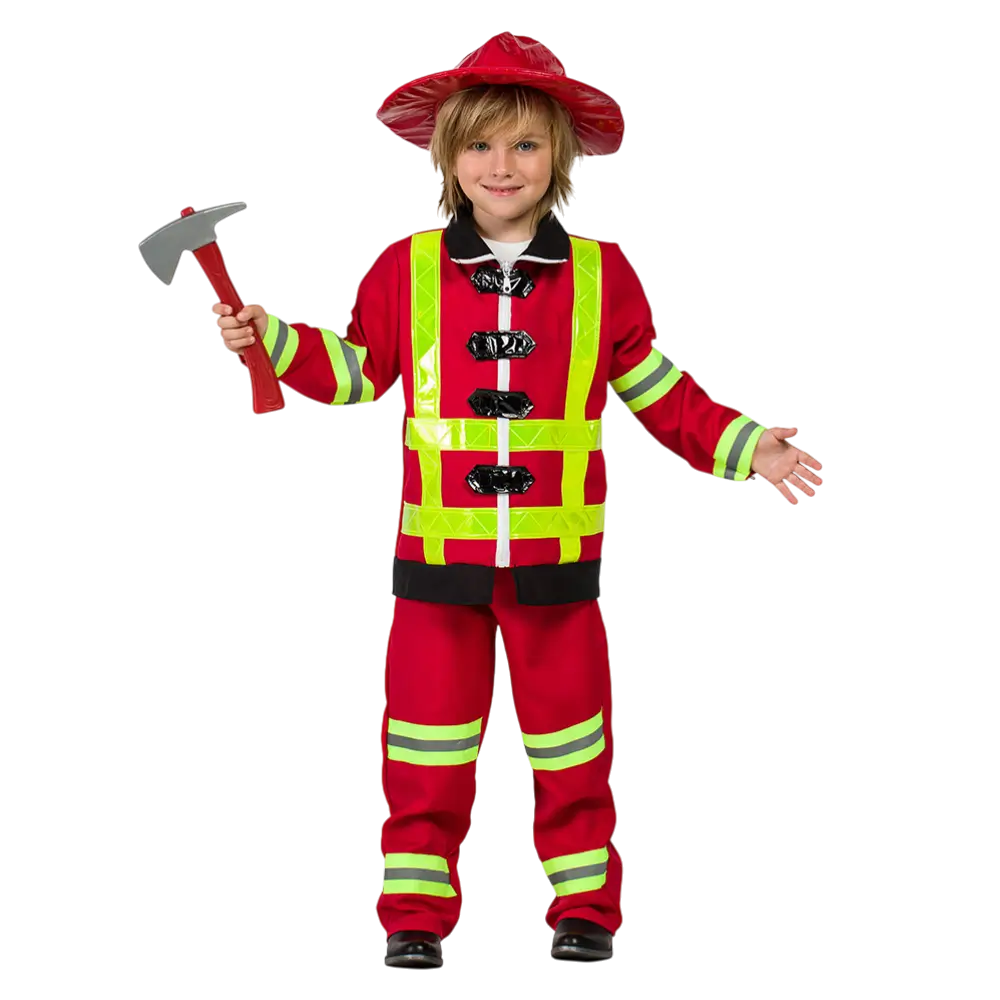 Disfraz de Bombero Infantil 5-6 años - Disfraz de Emergencia Carnaval Niño