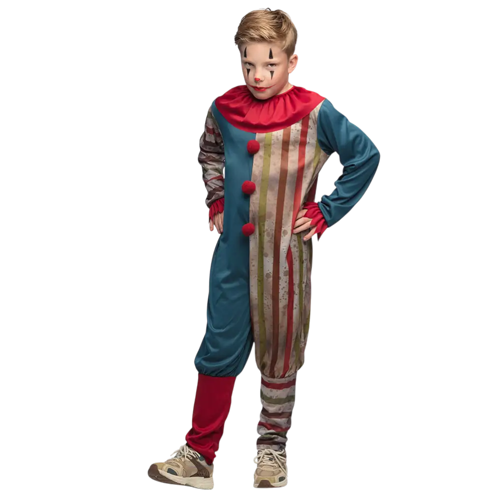 Disfraz de Payaso Malvado Niño 4-6 Años - Horror Halloween Costume