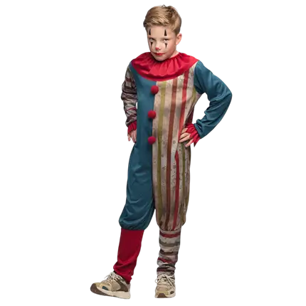 Disfraz de Payaso Malvado Niño 4-6 Años - Horror Halloween Costume