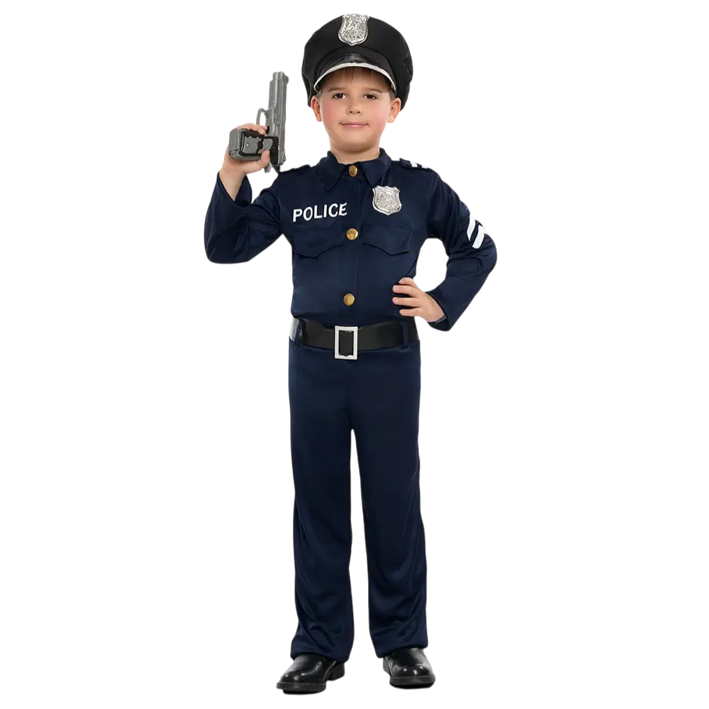 Disfraz de Policía Infantil 5-6 años - Policía Niño Disfraz de Carnaval