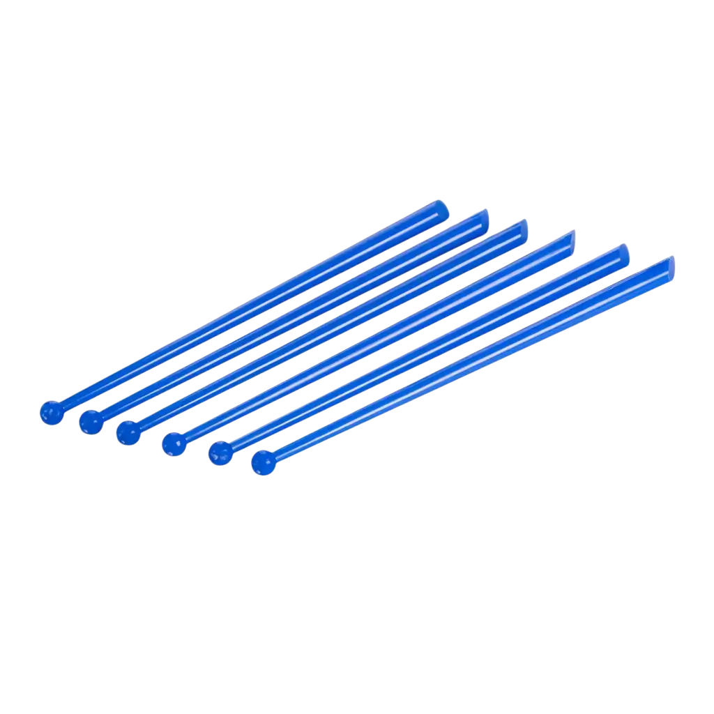 Agitador de Cóctel de PP PILLON Azul 16cm - Reutilizable (Paquete de 100)