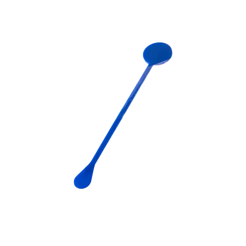 Agitador de cóctel de PP azul de 17 cm (Mojito, CaÏpi) - Reutilizable (Paquete de 100)