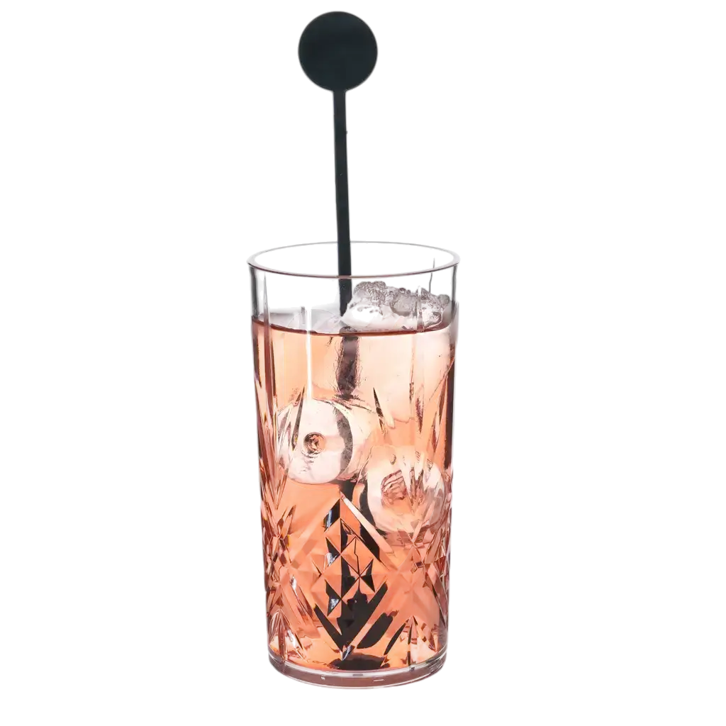 Agitador de Cóctel Estándar 22cm en PP Negro - Reutilizable (Paquete de 100)