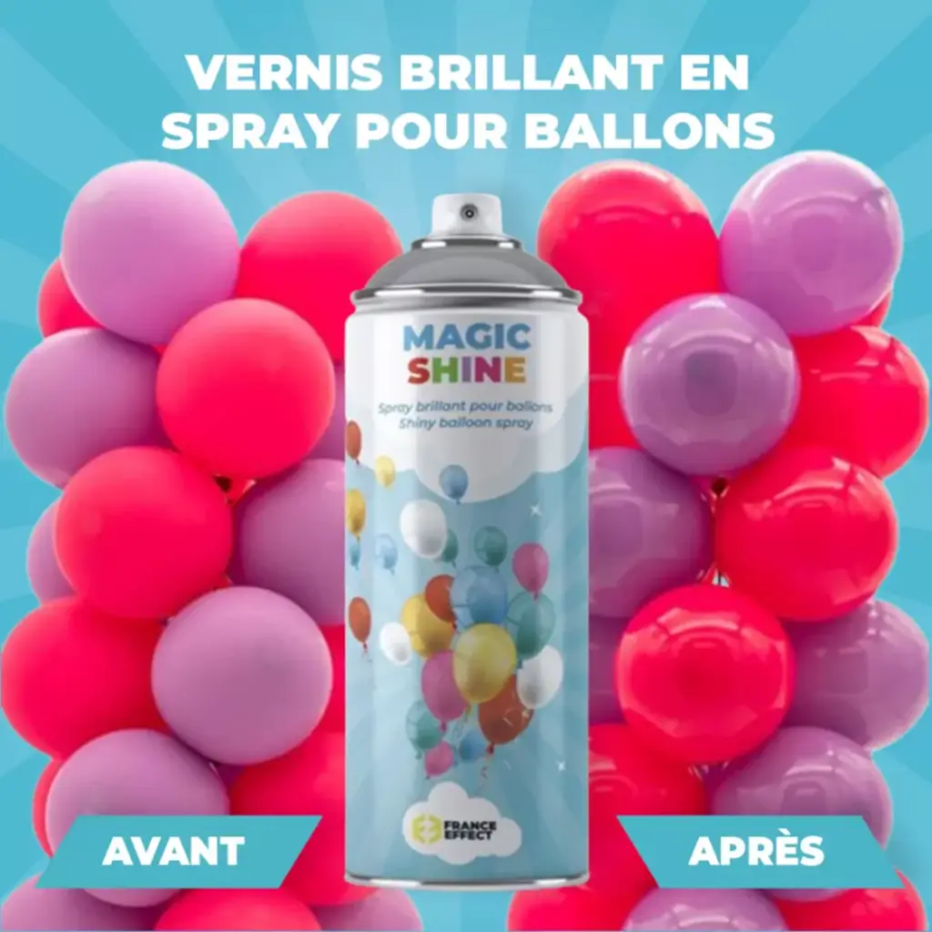 Magic Shine® - Spray brillante para globos de látex - 500ml