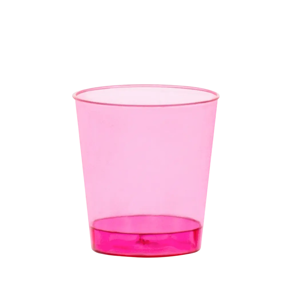 20 vasos de chupito fluorescentes UV reutilizables de 50 ml